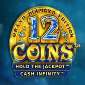 Official Slots logo: 12 Coins Grand Diamond Edition by Wazdan at Goldzino Casino