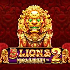 5 Lions Megaways 2 online game logo by Pragmatic Play on goldzinocasinoo.com