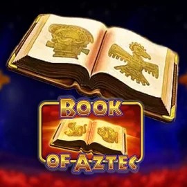 Book of Aztec online game logo by Amatic Industries on goldzinocasinoo.com