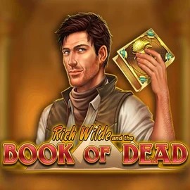 Book of Dead logo by Play'n GO at Goldzino Casino