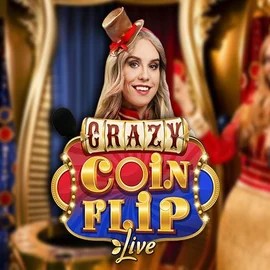 Try Crazy Coin Flip slot by Evolution on goldzinocasinoo.com – logo image