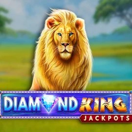 Diamond King Jackpots casino game by SpinPlay Games – featured logo at Goldzino Casino