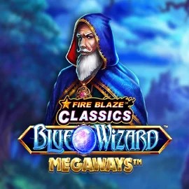 Fire Blaze Blue Wizard Megaways game by Rarestone Gaming – logo hosted on Goldzino Casino