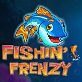 Fishin Frenzy logo – Slots by Blueprint Gaming at Goldzino Casino