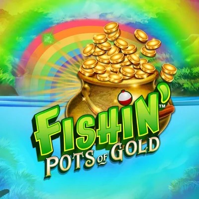 Official Slots logo: Fishin Pots Of Gold by Gameburger Studios at Goldzino Casino