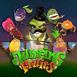 Jumping Fruits by Wazdan, showcased at goldzinocasinoo.com – game logo