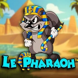 Le Pharaoh slot logo by Hacksaw Gaming at Goldzino Casino