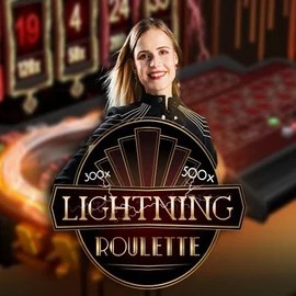 Lightning Roulette logo – Live Casino by Evolution at Goldzino Casino