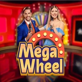 Mega Wheel online game logo by Pragmatic Play on goldzinocasinoo.com