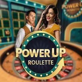PowerUP Roulette logo by Pragmatic Play at Goldzino Casino