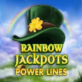 Rainbow Jackpots Power Lines logo by Red Tiger Gaming Goldzino Casino