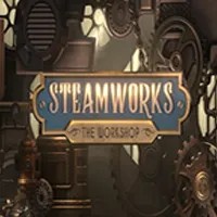 Steamworks The Workshop logo – Slots by Peter & Sons at Goldzino Casino