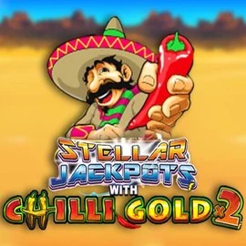 Stellar Jackpots with Chilli Gold x2 logo by Lightning Box Game at Goldzino Casino
