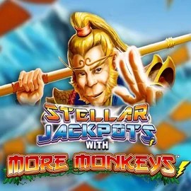 Play the Stellar Jackpots with More Monkeys slot by Lightning Box Game on Goldzino Casino