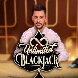 Unlimited Blackjack slot logo by Ezugi at Goldzino Casino